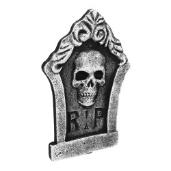 Sada dekorací na Halloween s náhrobkem